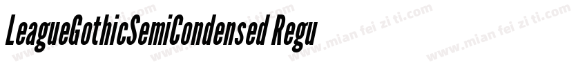 LeagueGothicSemiCondensed Regular字体转换